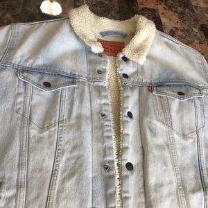 Levis Sherpa trucker Denim Jacket Mens